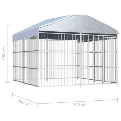 Canile da Esterno con Tetto 300x300 cm | homemem39