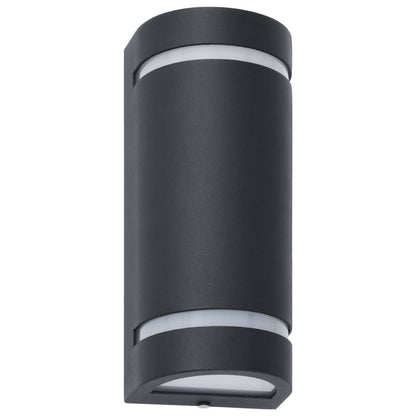 Lampade da Parete da Esterno 2 pz 35 W Nere Semicircolari | homemem39
