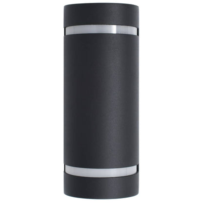Lampade da Parete da Esterno 2 pz 35 W Nere Semicircolari | homemem39