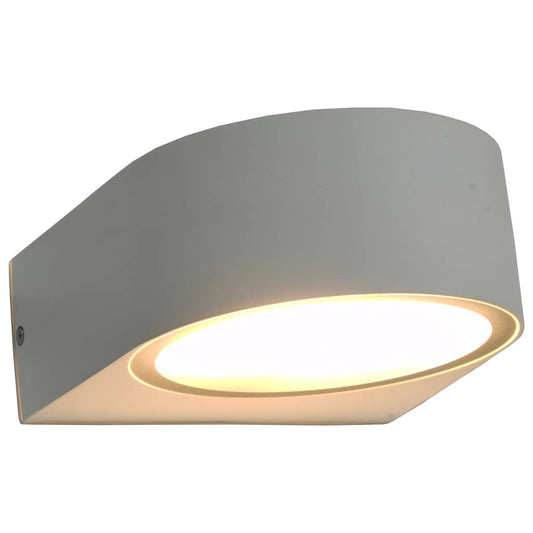 Lampade da Parete da Esterno 2 pz 11 W Bianche Rotonde | homemem39