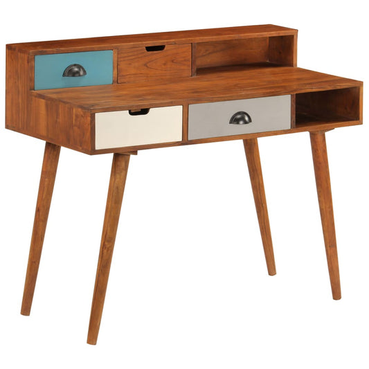 Scrivania 110x50x90 cm in Legno Massello di Acacia - homemem39