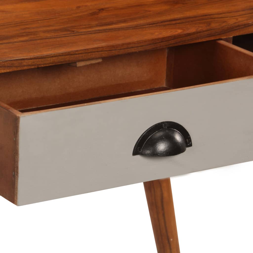 Scrivania 110x50x90 cm in Legno Massello di Acacia - homemem39