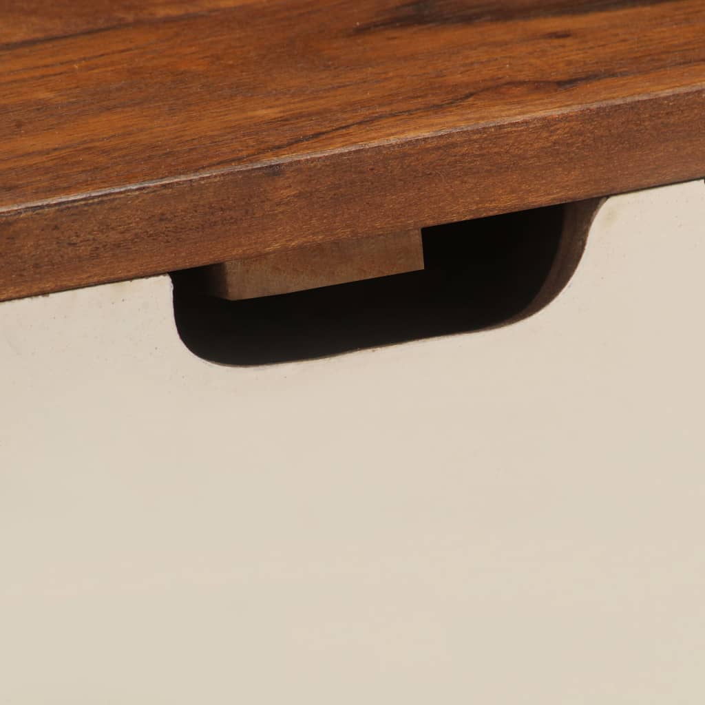 Scrivania 110x50x90 cm in Legno Massello di Acacia - homemem39