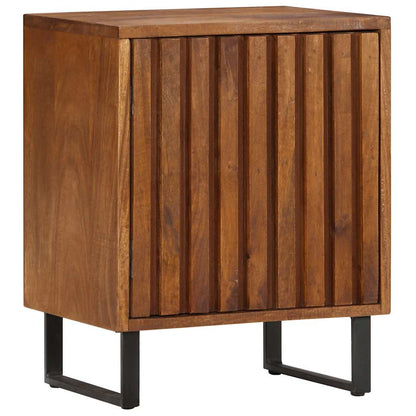 Comodino 40x30x50 cm in Legno Massello di Mango