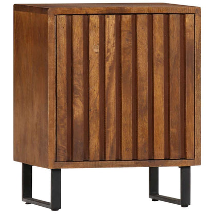 Comodino 40x30x50 cm in Legno Massello di Mango