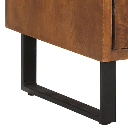 Comodino 40x30x50 cm in Legno Massello di Mango | homemem39