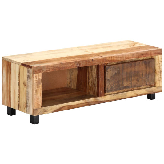 Mobile Porta TV 100x30x33 cm in Legno Massello di Recupero - homemem39
