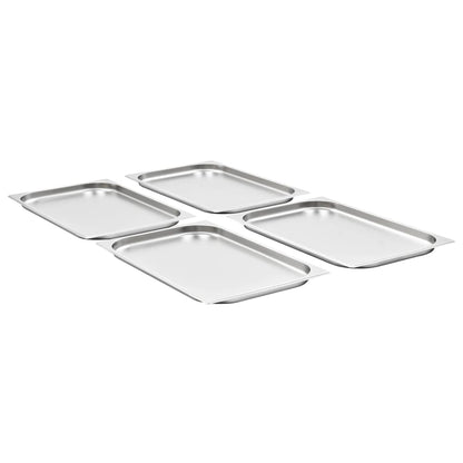 Contenitori Gastronorm 4 pz GN 1/1 20 mm in Acciaio Inox | homemem39