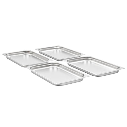 Contenitori Gastronorm 4 pz GN 1/1 40 mm in Acciaio Inox