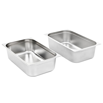 Contenitori Gastronorm 2 pz GN 1/1 150 mm in Acciaio Inox | homemem39