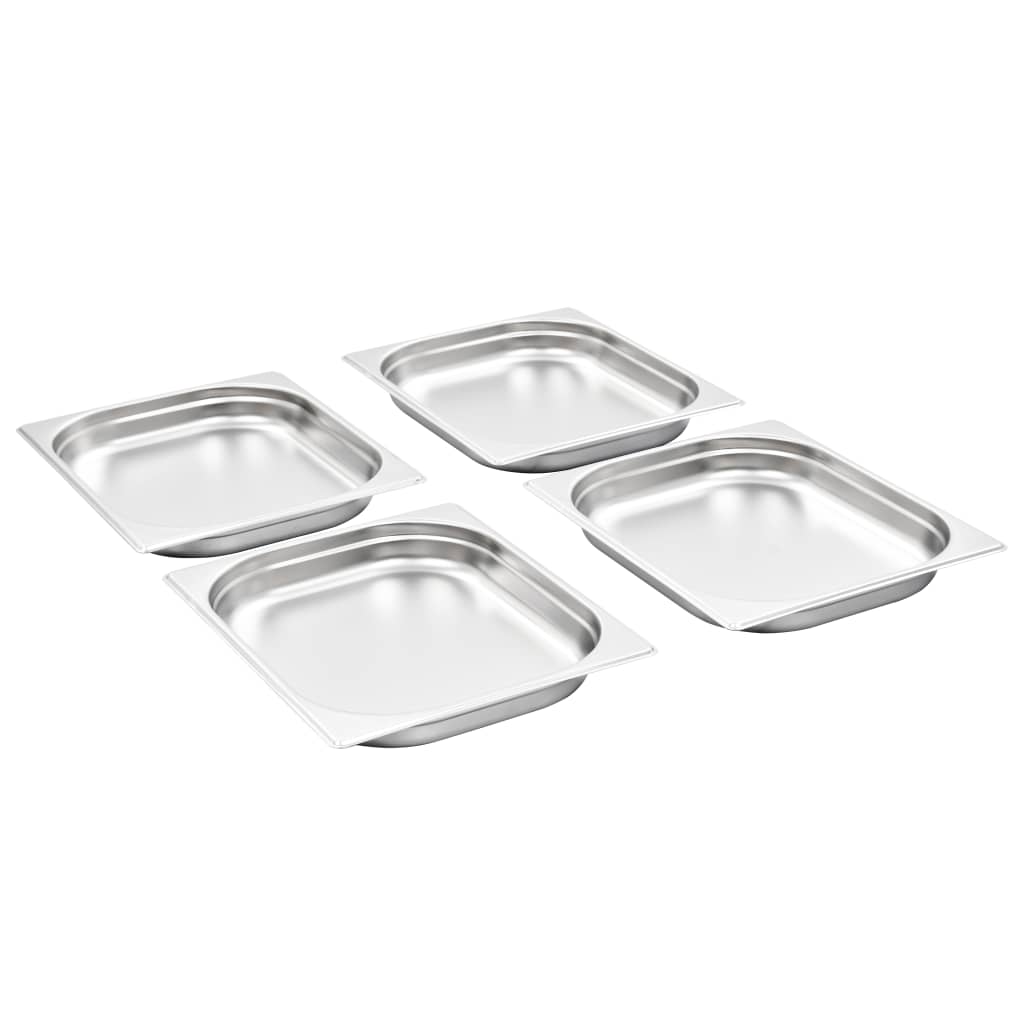 Contenitori Gastronorm 8 pz GN 1/2 40 mm in Acciaio Inox | homemem39