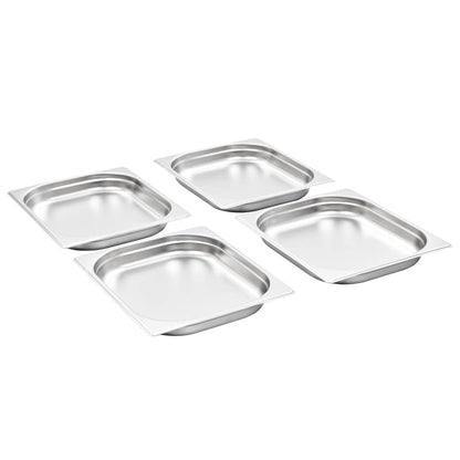 Contenitori Gastronorm 8 pz GN 1/2 40 mm in Acciaio Inox | homemem39