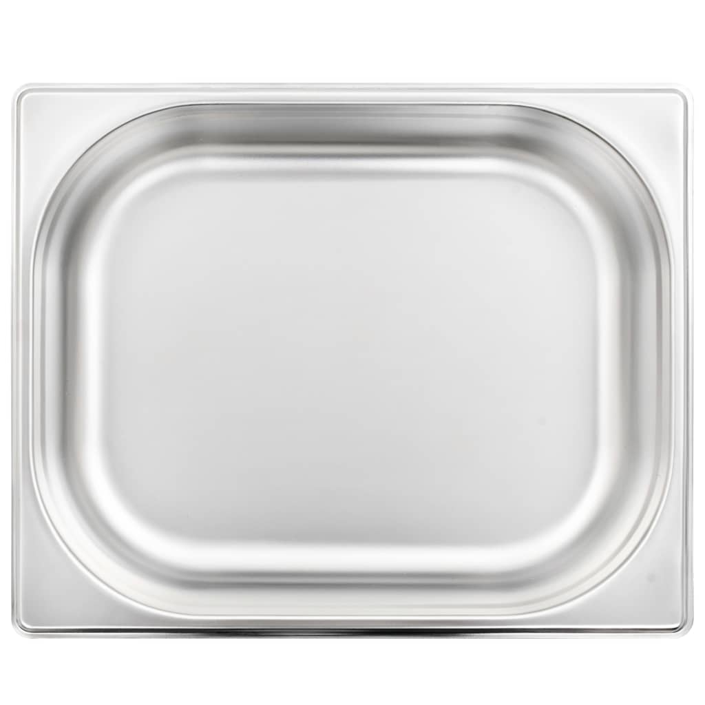 Contenitori Gastronorm 4 pz GN 1/2 65 mm in Acciaio Inox | homemem39