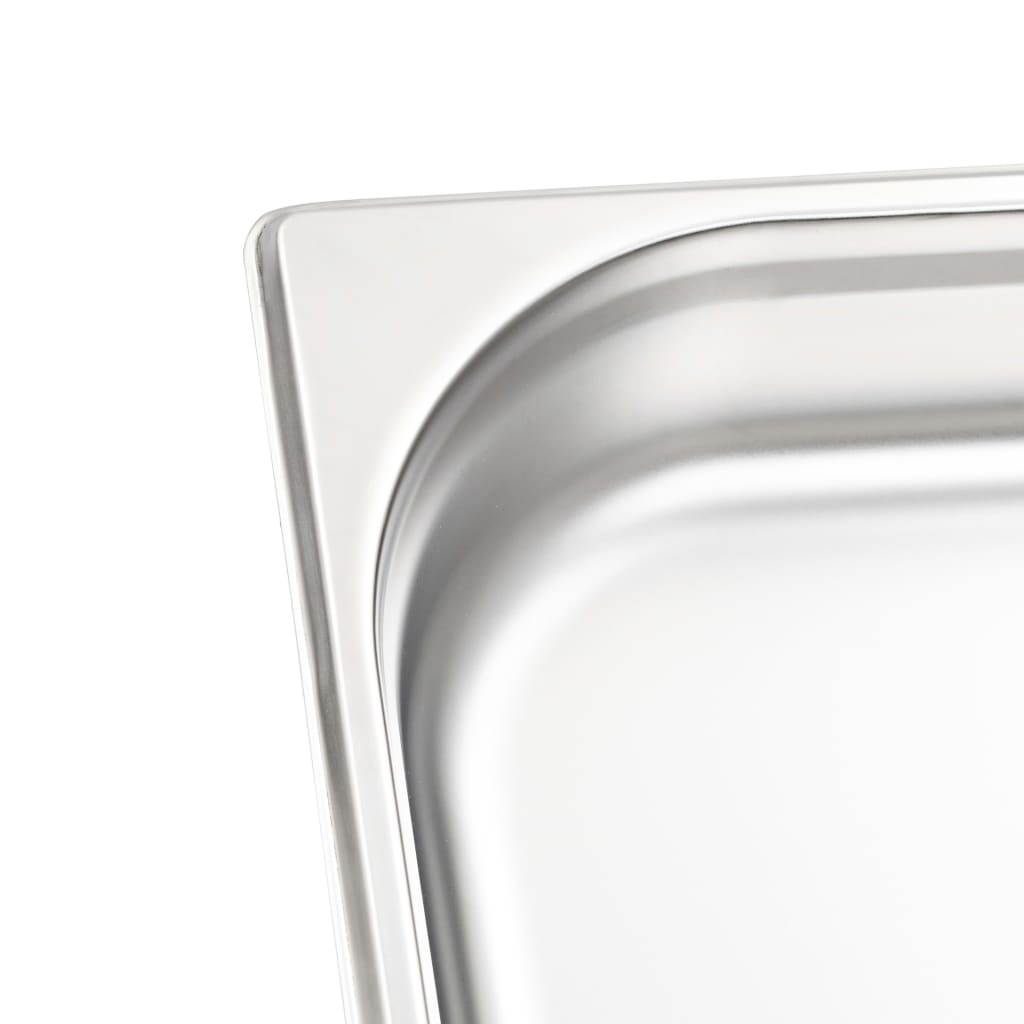 Contenitori Gastronorm 4 pz GN 1/2 65 mm in Acciaio Inox | homemem39