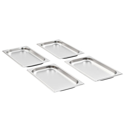 Contenitori Gastronorm 12 pz GN 1/3 20 mm in Acciaio Inox