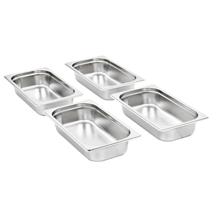 Contenitori Gastronorm 8 pz GN 1/3 65 mm in Acciaio Inox | homemem39