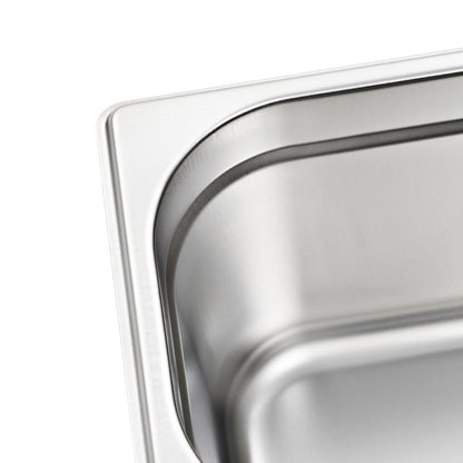Contenitori Gastronorm 4 pz GN 1/3 150 mm in Acciaio Inox | homemem39