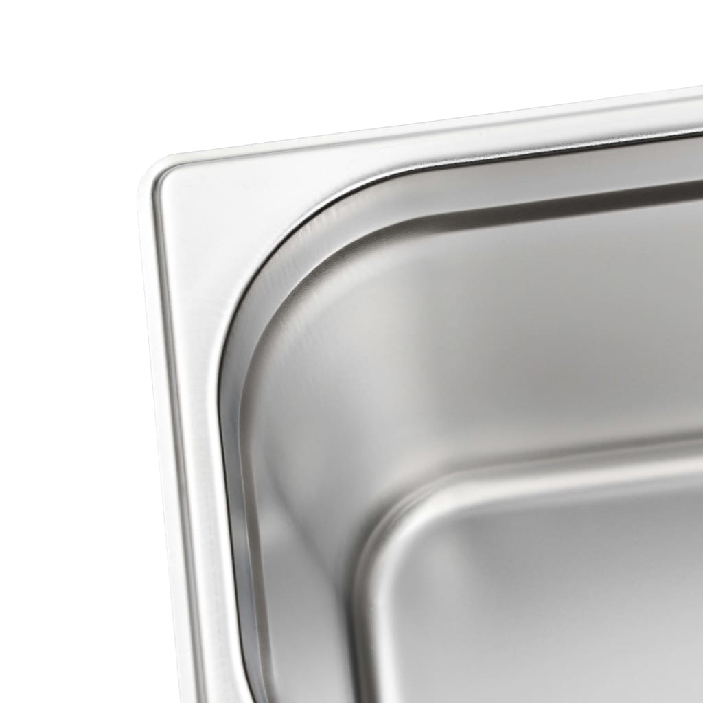 Contenitori Gastronorm 4 pz GN 1/3 200 mm in Acciaio Inox | homemem39