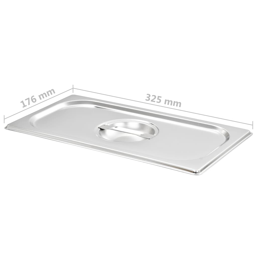 Coperchi per Teglie GN 1/3 4 pz in Acciaio Inox | homemem39