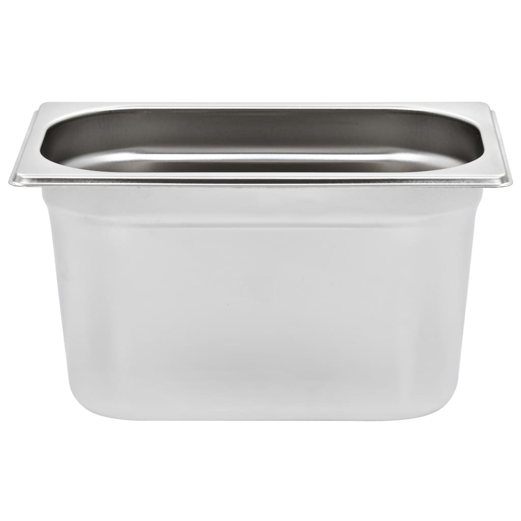 Contenitori Gastronorm 4 pz GN 1/4 150 mm in Acciaio Inox | homemem39