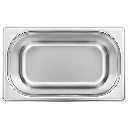 Contenitori Gastronorm 4 pz GN 1/4 150 mm in Acciaio Inox | homemem39