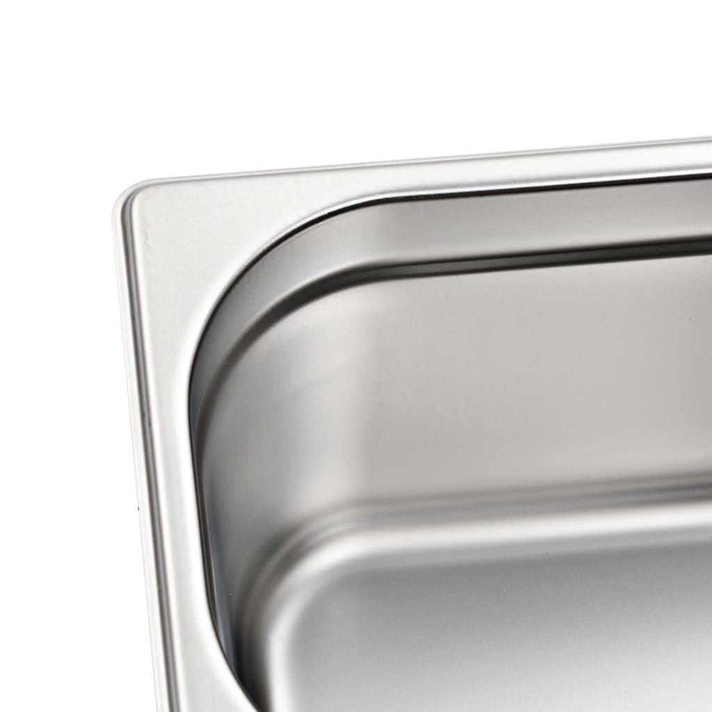 Contenitori Gastronorm 4 pz GN 1/4 150 mm in Acciaio Inox | homemem39