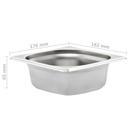 Contenitori Gastronorm 12 pz GN 1/6 65 mm in Acciaio Inox | homemem39