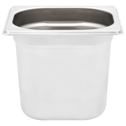 Contenitori Gastronorm 8 pz GN 1/6 150 mm in Acciaio Inox | homemem39