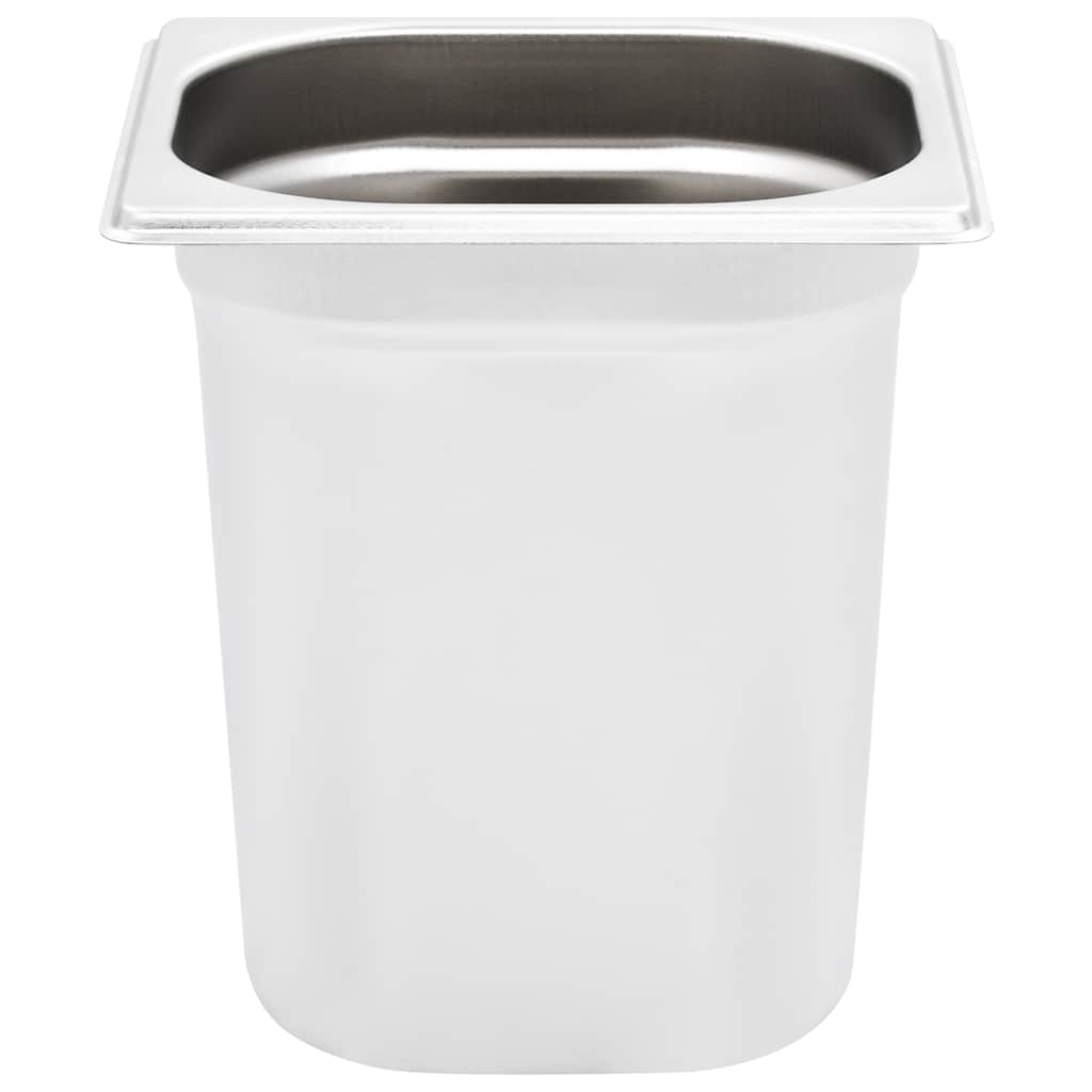 Contenitori Gastronorm 8 pz GN 1/6 200 mm in Acciaio Inox | homemem39
