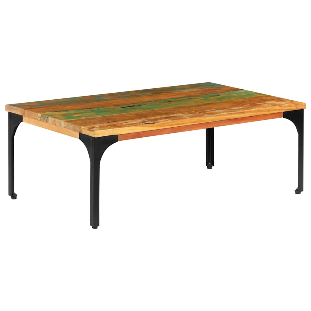 Tavolino da Salotto 100x60x35 cm Legno Massello di Recupero