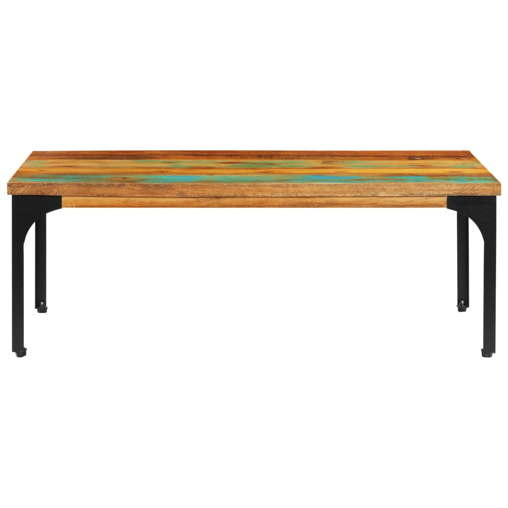 Tavolino da Salotto 100x60x35 cm Legno Massello di Recupero | homemem39