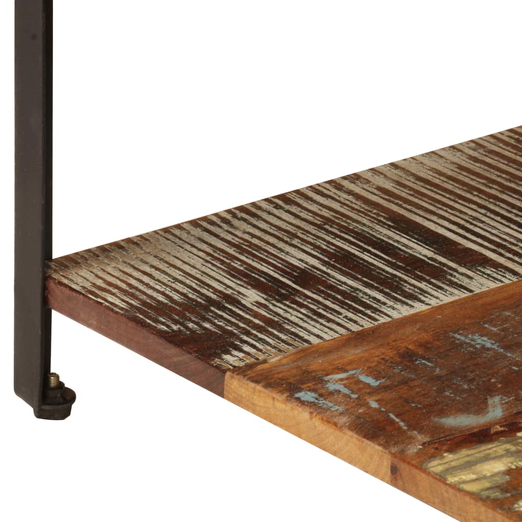 Tavolino da Caffè con Mensola 100x60x35 cm Massello di Recupero | homemem39