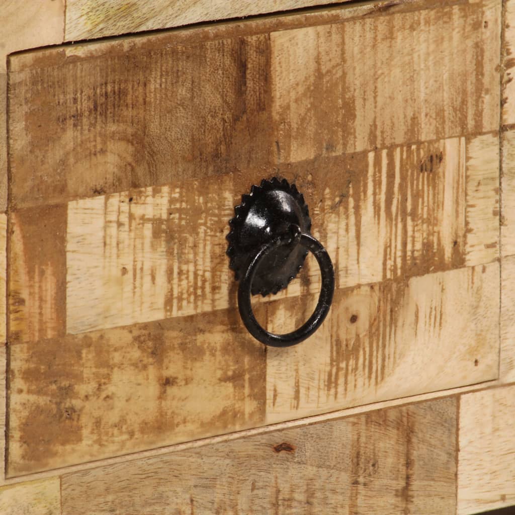 Tavolino da Salotto in Legno Massello di Mango 80x40x35 cm | homemem39