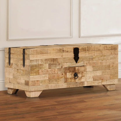 Tavolino da Salotto in Legno Massello di Mango 80x40x35 cm | homemem39