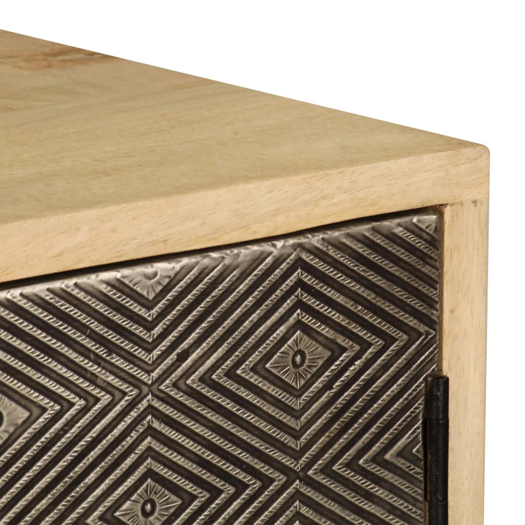 Credenza 120x30x75 cm Legno Massello di Mango - homemem39