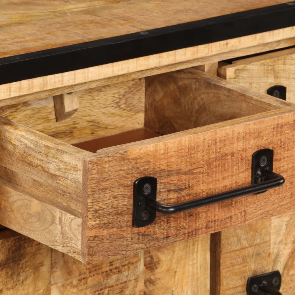 Mobile Porta TV con Cassetti 120x30x40 cm Legno Massello Mango - homemem39