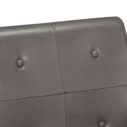 Poltrona Grigia in Vera Pelle - homemem39