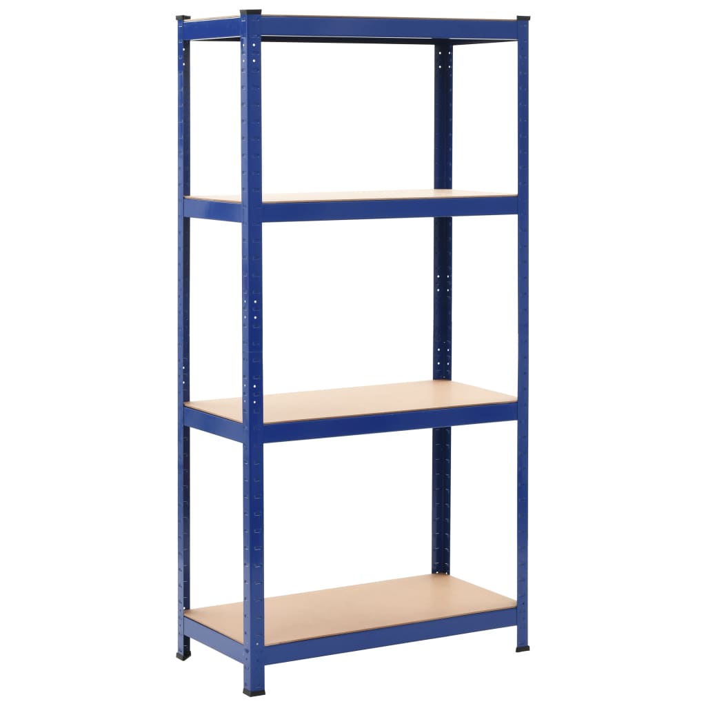 Mensole Portaoggetti 2 pz Blu 80x40x160 cm in Acciaio e MDF | homemem39