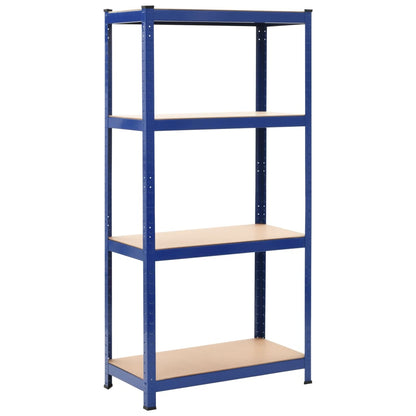 Mensole Portaoggetti 2 pz Blu 80x40x160 cm in Acciaio e MDF | homemem39