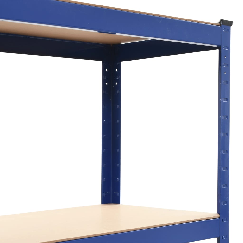 Mensole Portaoggetti 2 pz Blu 80x40x160 cm in Acciaio e MDF | homemem39