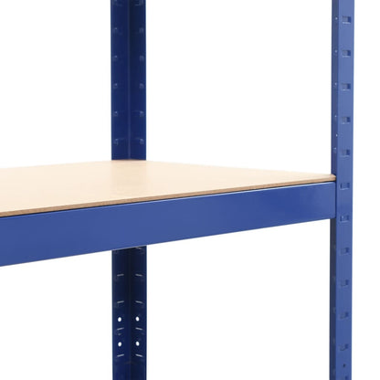 Mensole Portaoggetti 2 pz Blu 80x40x160 cm in Acciaio e MDF | homemem39