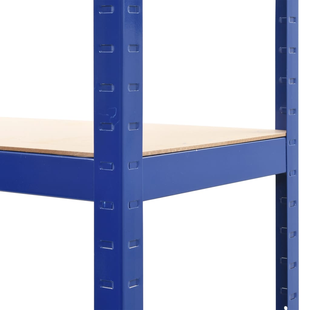 Mensole Portaoggetti 2 pz Blu 80x40x160 cm in Acciaio e MDF | homemem39