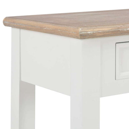 Tavolo Consolle Bianco 110x35x80 cm in Legno