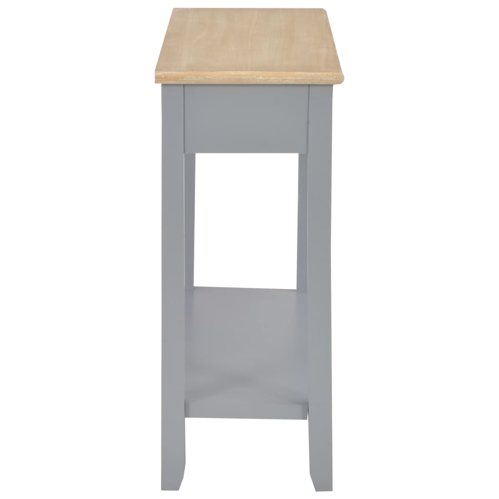 Tavolo Consolle Grigio 110x35x80 cm in Legno | homemem39