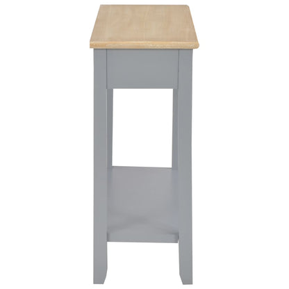 Tavolo Consolle Grigio 110x35x80 cm in Legno | homemem39