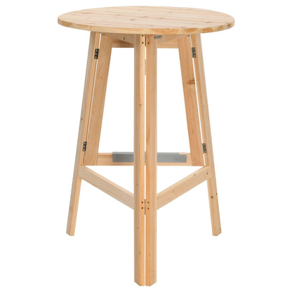 Tavolino da Bar Pieghevole 78 cm in Legno di Abete - homemem39