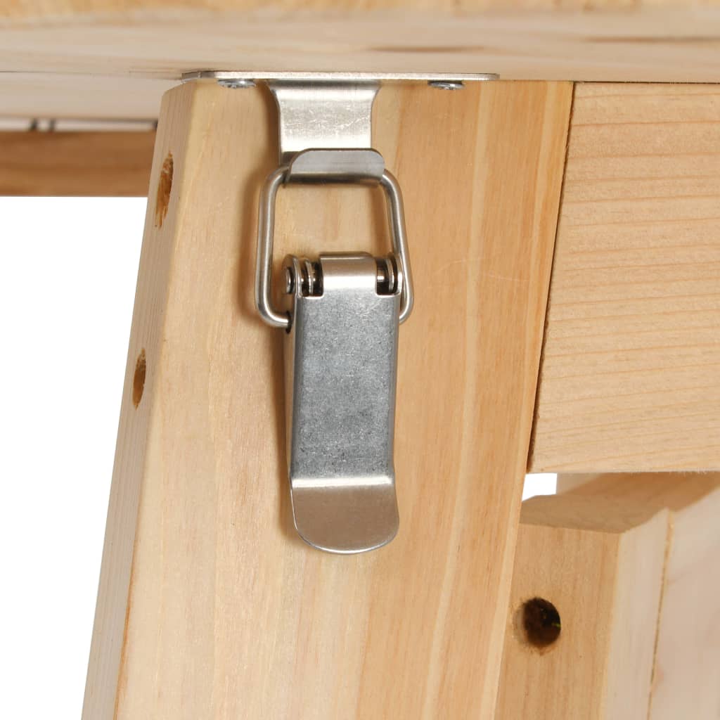 Tavolino da Bar Pieghevole 78 cm in Legno di Abete - homemem39