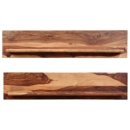 Mensole 2 pz 118x26x20 cm in Legno Massello di Acacia | homemem39