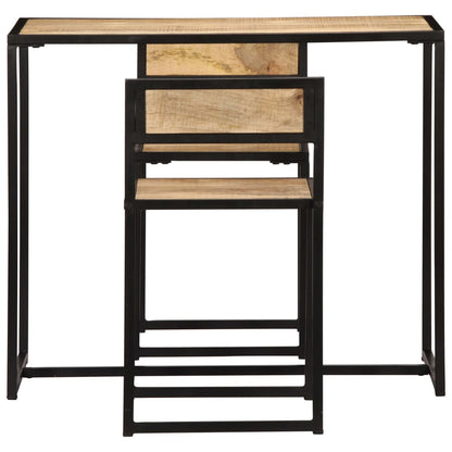 Set per Sala da Pranzo 3 pz in Legno Massello di Mango - homemem39