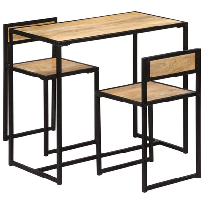 Set per Sala da Pranzo 3 pz in Legno Massello di Mango - homemem39
